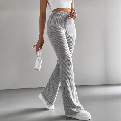 Averly |  Essential Ribbed Comfort Flare Pants –