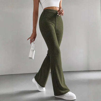 Averly |  Essential Ribbed Comfort Flare Pants –