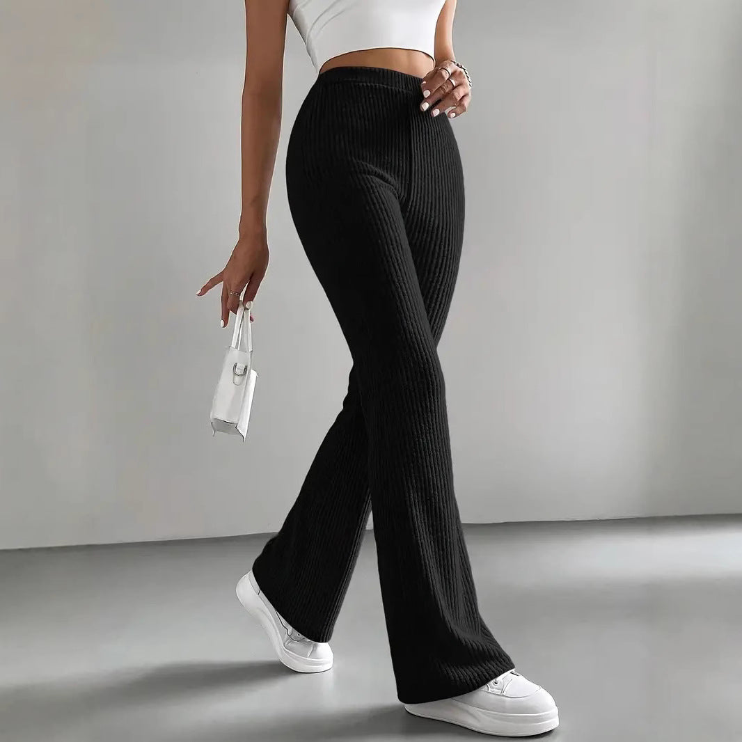 Averly |  Essential Ribbed Comfort Flare Pants –