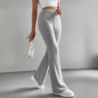 Averly |  Essential Ribbed Comfort Flare Pants –