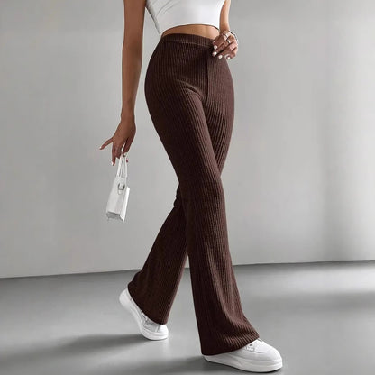 Averly |  Essential Ribbed Comfort Flare Pants –